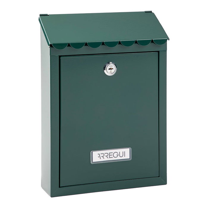 Arregui Civic Boîte aux lettres individuelle extérieure, acier vert, taille S (A5), 21,6 x 8 x 30 cm Arregui Civic Boîte aux lettres individuelle extérieure, acier vert, taille S (A5), 21,6 x 8 x 30 cm