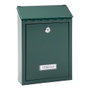 Arregui Civic Boîte aux lettres individuelle extérieure, acier vert, taille S (A5), 21,6 x 8 x 30 cm