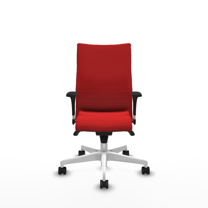 Piqueras Y Crespo Silla Albacete confidente, Rouge, Similpiel, Base Blanche