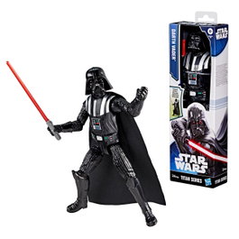 Hasbro Figurine Darth Vader Titan Series Star Wars 30 cm avec sabre laser rouge de l'univers Star Wars