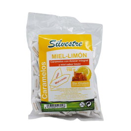 SILVESTRE Caramels au miel et au citron avec sucre complet 150g