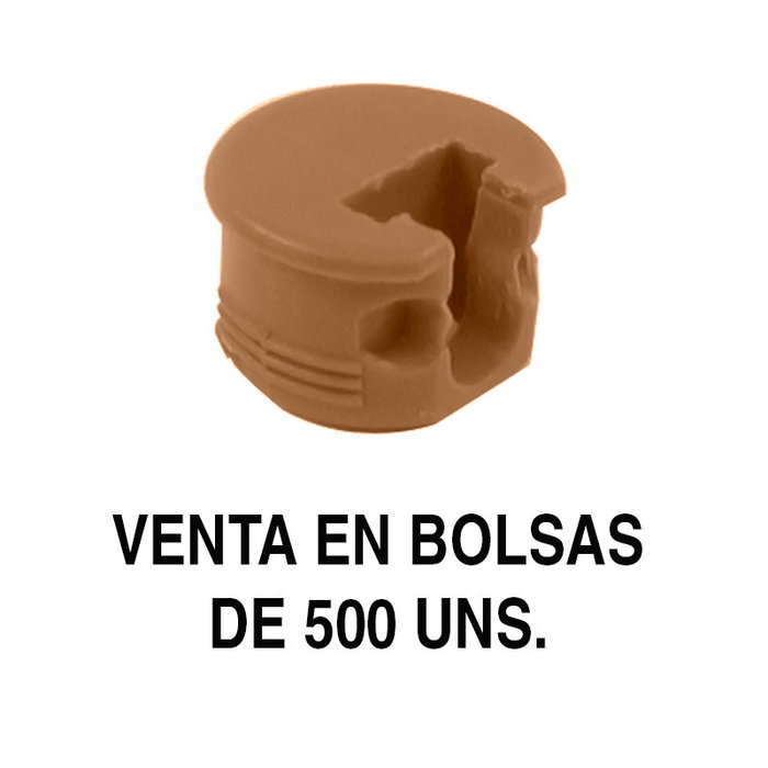 HERRAJES ALK Soporte Cazoleta Luna (500 Unidades) Acabado Roble HERRAJES ALK Soporte Cazoleta Luna (500 Unidades) Acabado Roble