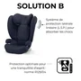 Cbx by Cybex Siège auto Solution B i-Fix Groupe 2/3 (3 à 12 ans, 15 à 50 kg, 100 à 150 cm) - Fixation ISOFIX - Dossier ajustable - Bleu