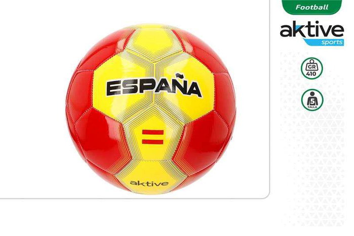 Color Baby Ballon de football Espagne T5 - Ballon de sport pour enfants (36 mois, diamètre 20 cm, poids 410 g)