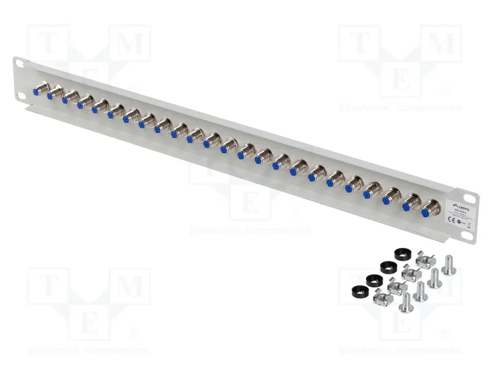 LANBERG Panneau de brassage blindé 24 ports 1U 19 pouces noir