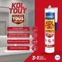 Cyanolit Colle Polymère Universelle CYANOLIT KOLTOUT CRISTAL Transparente - 290 ml - Fixation et Étanchéité Extrêmes - Résiste à 300 kg/10 cm², -30°C à +120°C