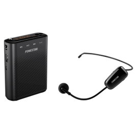 Fonestar Amplificateur Portatif Haute-Voix 30W avec Microphone Sans Fil UHF, USB/MP3, Autonomie 9h