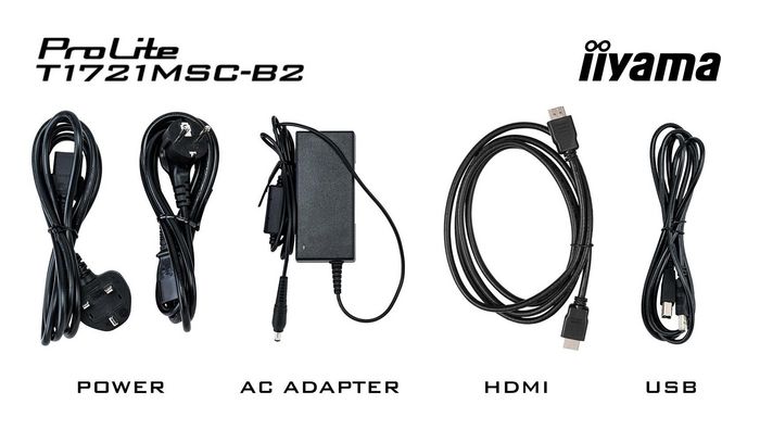 Iiyama ProLite T1721MSC-B2 - Écran tactile PCAP 17" (1280x1024) 10 points tactiles, Haut-parleurs, Ports VGA/HDMI/USB, Monture réglable Iiyama ProLite T1721MSC-B2 - Écran tactile PCAP 17" (1280x1024) 10 points tactiles, Haut-parleurs, Ports VGA/HDMI/USB, Monture réglable