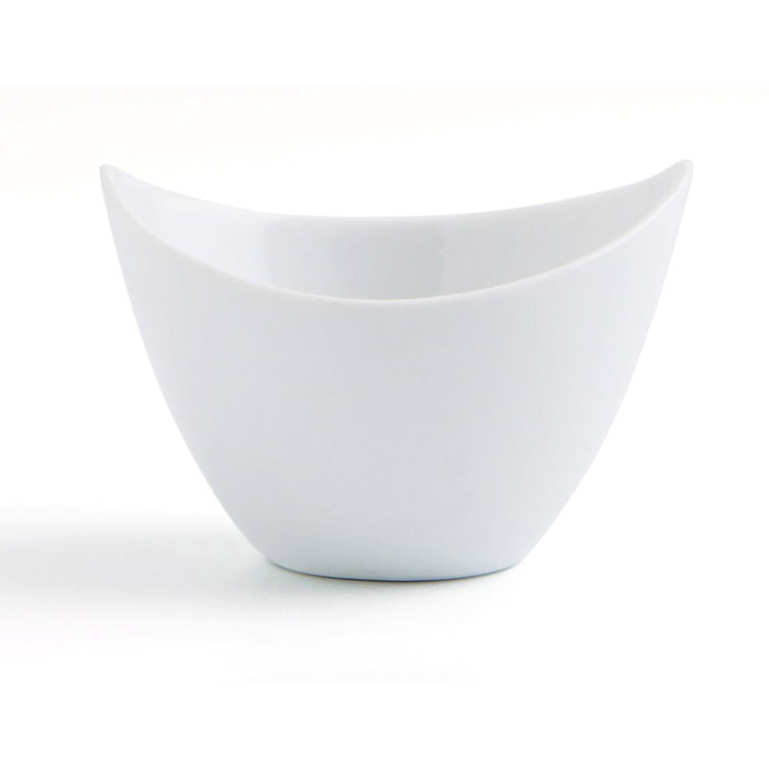 Quid Tapa Banderilla Gastro Fun 9x6 cm Porcelaine Blanche (12 Unités)