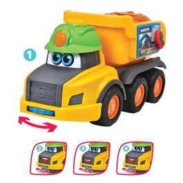 Smoby - Camion Harry ABC 30 cm - Jouet en Plastique avec Sons et Lumières - Fonctionne sur Piles (Incluses) - À partir de 12 Mois