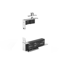 ARTICULOS INOXIDABLES Kit Pivot Hydraulique JNF 100 Edge pour Porte Bois 40mm 1000mm 100kg Noir Mat