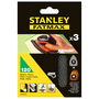 Feuille abrasive pour ponceuse Stanley 3 Pièces