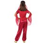 Déguisement Princesse Arabe Rouge pour Fille 5-6 Ans - Taille Enfant - Comprend Velo, Camiseta, Pantalon et Mangas
