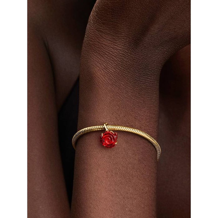 Perle de verre Femme Pandora 764018C01 Rouge