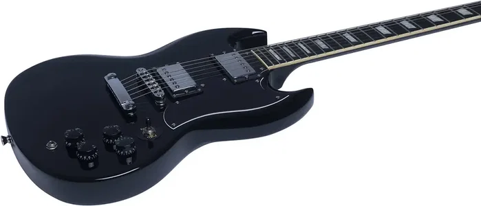 EKO Starter DV300 Guitare électrique type SG - Noir