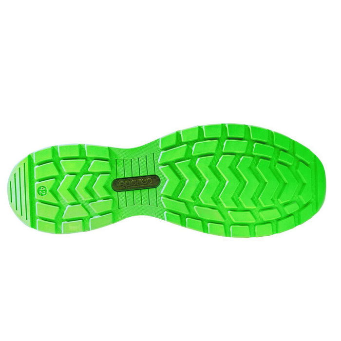 Sparco Traction Sanyo SBTB0002B0K15042 Chaussure De Sécurité S1P ESD HRO Noir-Vert Taille 42