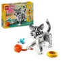 LEGO Creator 31163 Jeu de construction 3-en-1 Le chat joueur avec animaux articulés - 407 pièces, pour enfants à partir de 8 ans