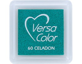 Tsukineko VERSACOLOR Tampon encreur vert céladon opaque 33x33mm
