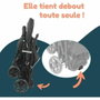 Bambisol Combiné Poussette Double et Siège Auto I-size Noir