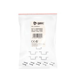 GSC Evolution Kit de 5 clips 14mm pour ruban LED