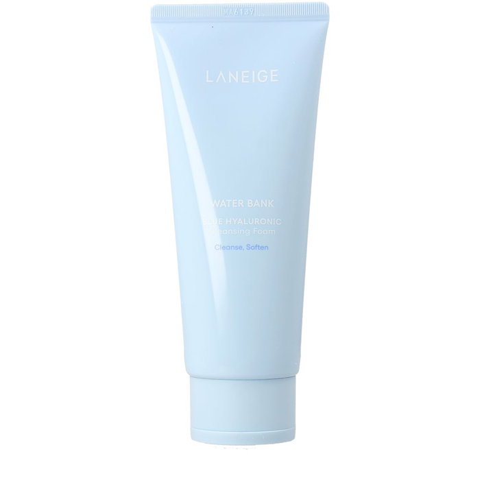 Laneige Water Bank Mousse nettoyante à l'acide hyaluronique bleue 150 g