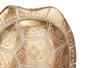 GIFTDECOR Caparazon de tortue avec base or