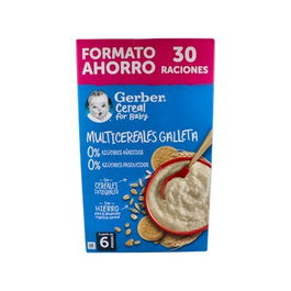 Gerber Multicereales Galleta 0% Azúcar 510 G