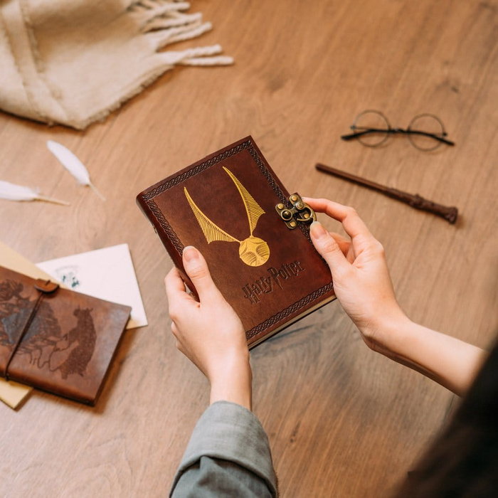 Harry Potter carnet en cuir végétalien