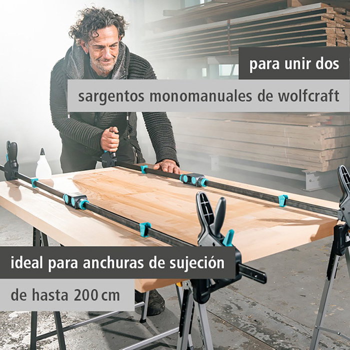 Wolfcraft Connecteur pour serre-joints monomanuels easy/pro