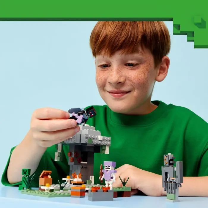LEGO Minecraft 21586 Le Jardin Pâle - Jeu de Construction avec Figurine de Grinceur, Creeper et Squelette - À Partir de 7 ans