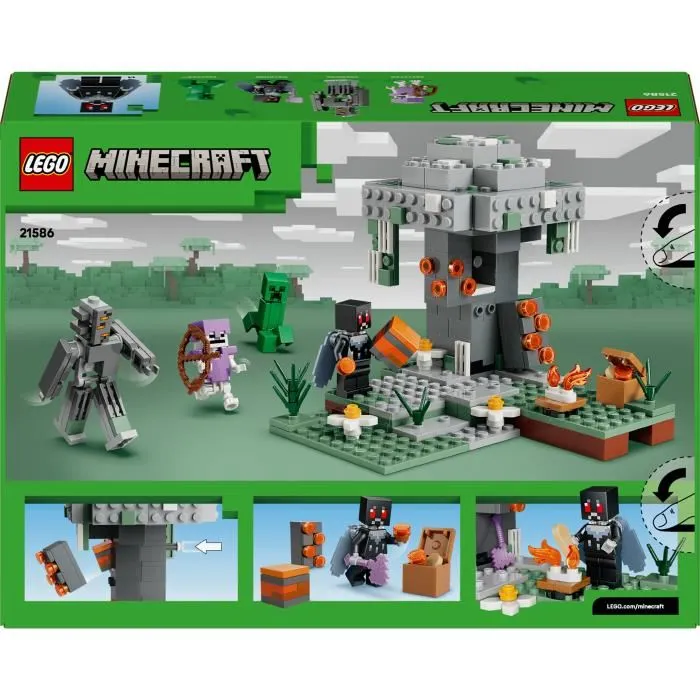 LEGO Minecraft 21586 Le Jardin Pâle - Jeu de Construction avec Figurine de Grinceur, Creeper et Squelette - À Partir de 7 ans