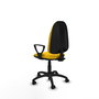 PIQUERAS Y CRESPO Chaise de bureau Algarra, tissu jaune