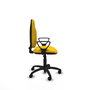 PIQUERAS Y CRESPO Chaise de bureau Algarra, tissu jaune