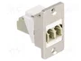 DELOCK Connecteur fibre optique Keystone LC duplex OM2