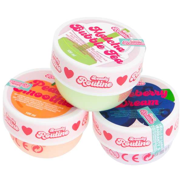 Nice Masque facial en crème Beauty Routine 3 arômes, modèles assortis