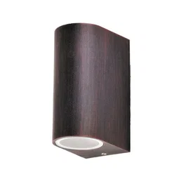 RABALUX Aplique extérieur moderne "Chile" RAB-8019 2xGU10 IP44 métal et verre pour éclairage dirigé, couleur marron ancien