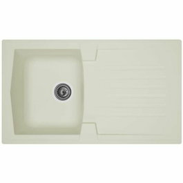 Stradour Evier Arena 1 bac + 1 égouttoir réversible - Blanc - 86 x 50 cm