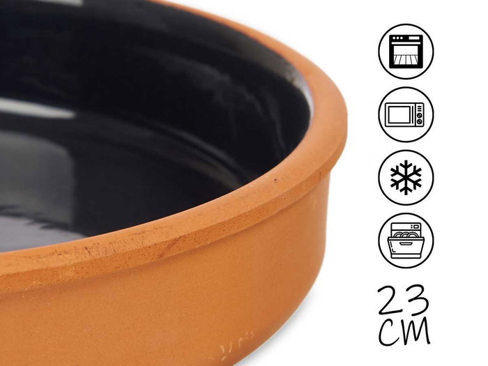 La Dehesa Cazuela en Terre Cuite 23 cm Noir Antracite La Dehesa (Set de 10) La Dehesa Cazuela en Terre Cuite 23 cm Noir Antracite La Dehesa (Set de 10)