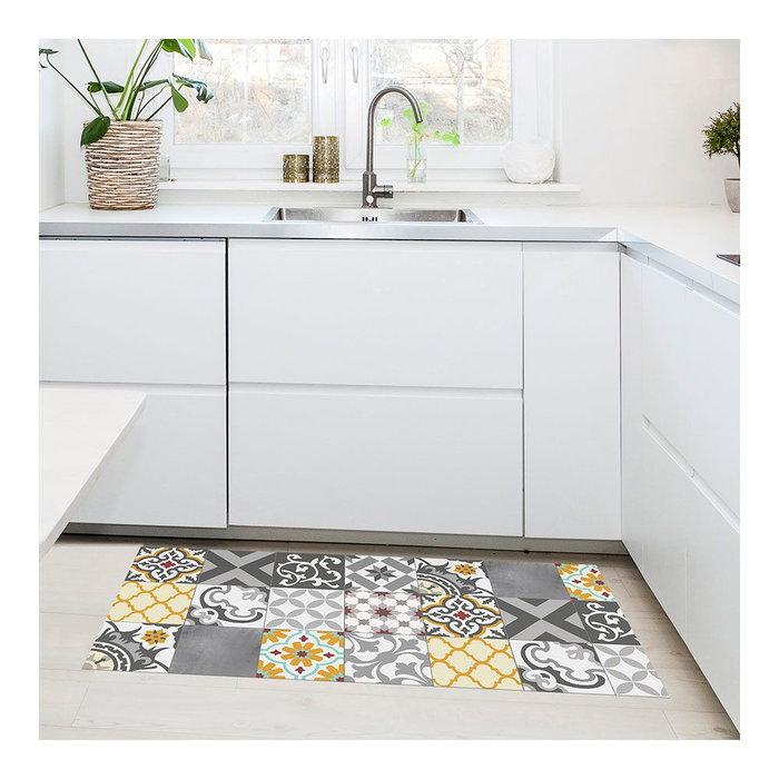 Tapis en vinyle Stor Planet Croma Patch Gris Ambre 100 % PVC (50 x 110 cm)