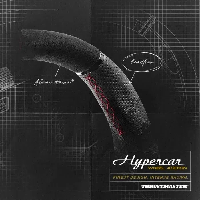 Thrustmaster Volant Hypercar Wheel Add-On Ferrari - Noir - Filaire - Compatible PS4, PC (Windows 10)