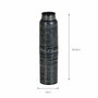 BigBuy Home Vase Noir Aluminium 9 x 9 x 35,5 cm