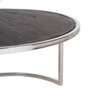 BigBuy Home Jeu de 2 tables basses Marron et Argenté