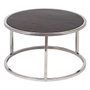 BigBuy Home Jeu de 2 tables basses Marron et Argenté