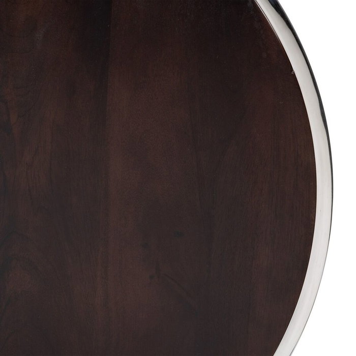 BigBuy Home Jeu de 2 tables basses Marron et Argenté BigBuy Home Jeu de 2 tables basses Marron et Argenté