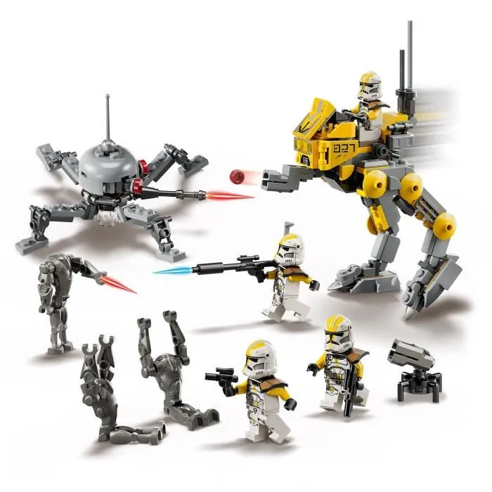 Lego Star Wars 75431 Pack de Combat du 327e Corps d'Armée - Jeu de Construction 258 Pièces avec Marcheur AT-RT et 4 Minifigurines - À Partir de 7 Ans