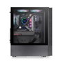 Thermaltake View 200 TG ARGB Boîtier PC Moyen Tour ATX Noir Panneau Verre Trempé 3 Ventilateurs 120mm