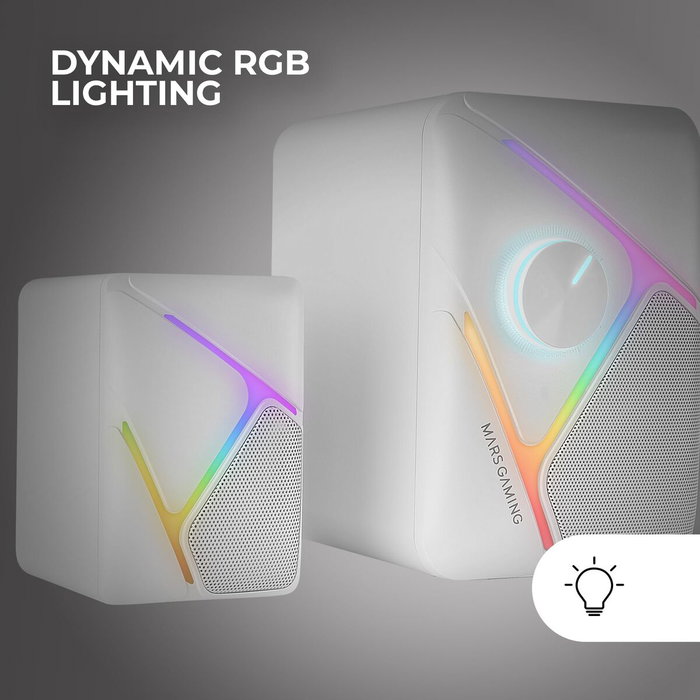 Haut-parleurs de PC Mars Gaming MSH21W Blanc 4 W
