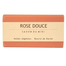 SAVON DU MIDI Savon en pain rose douce BIO 100g