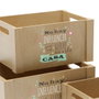 Set de boîtes décoratives Versa Bois (3 Pièces)