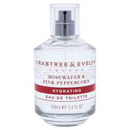 Crabtree & Evelyn Rosewater & Pink Peppercorn Eau de Toilette pour Femmes 100 ml